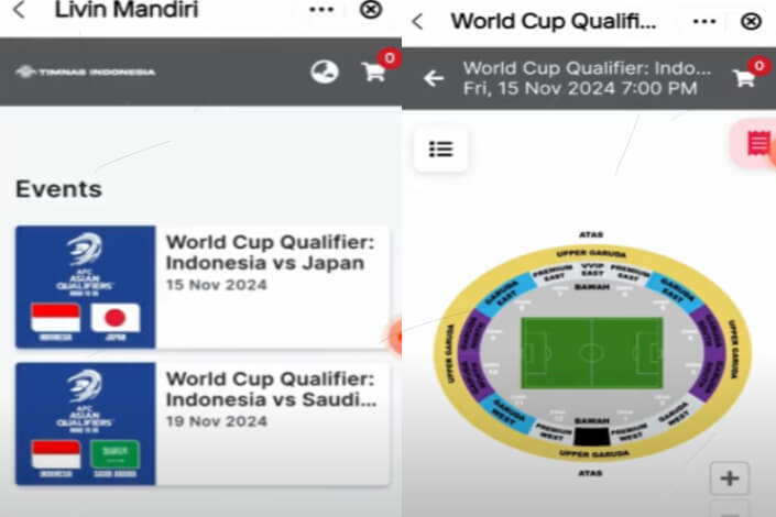 Cara Beli Tiket Timnas Indonesia vs Jepang 2024